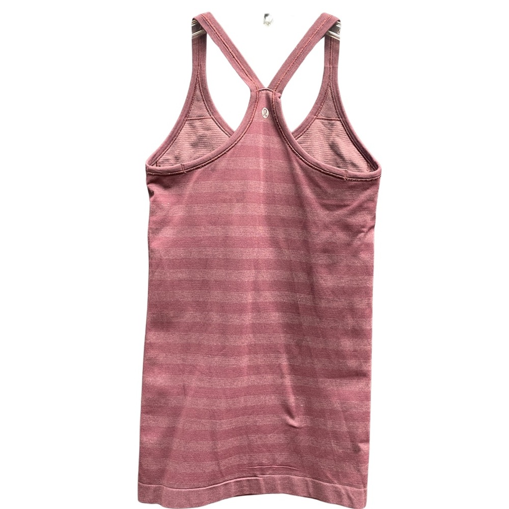 Lululemon Purple Stripe Racerback Workout Tank Top Sz S - Picture 2 of 4